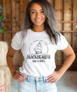 Blackbeard's bar and girls delicacies and belights and fishing equipment est 1717 shirt