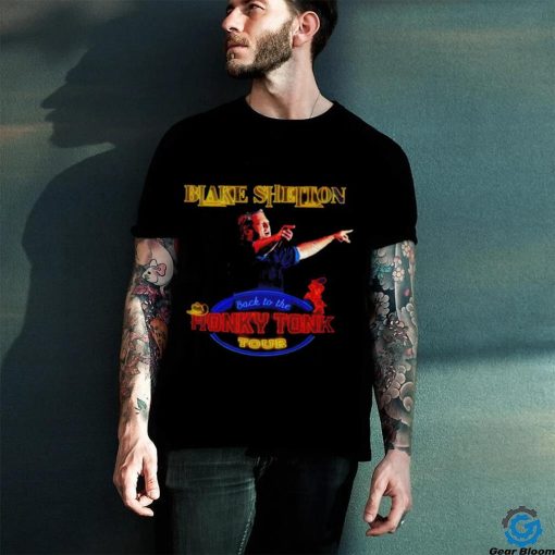 Blake Shelton back to the Honky Tonk Tour neon shirt