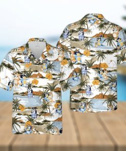 Bluey And Bingo Tropical Aloha AOP Trending Hawaiian Shirt