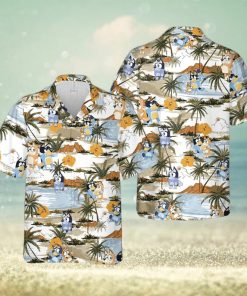 Bluey And Bingo Tropical Aloha AOP Trending Hawaiian Shirt