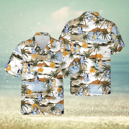 Bluey And Bingo Tropical Aloha AOP Trending Hawaiian Shirt