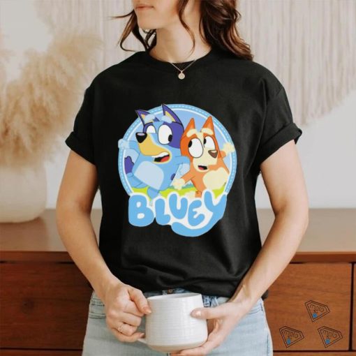 Bluey Bandit Heeler and Chilli Heeler cartoon shirt