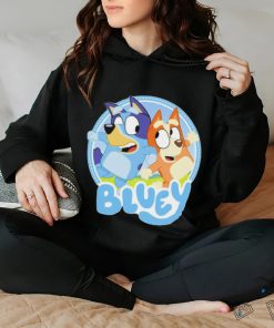 Bluey Bandit Heeler and Chilli Heeler cartoon shirt