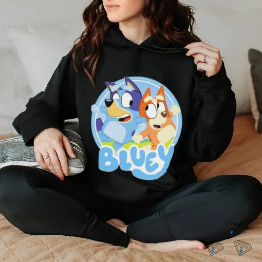 Bluey Bandit Heeler and Chilli Heeler cartoon shirt