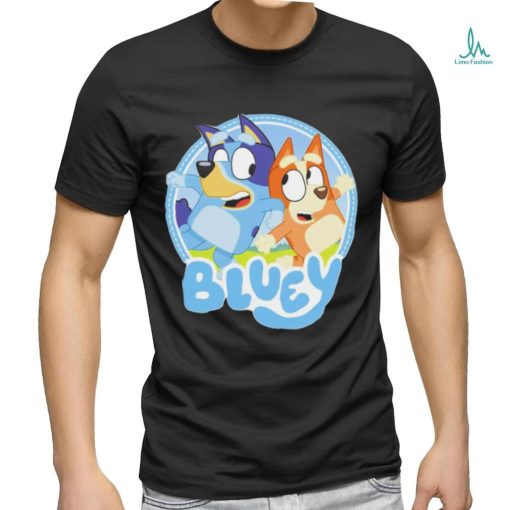 Bluey Bandit Heeler and Chilli Heeler cartoon shirt