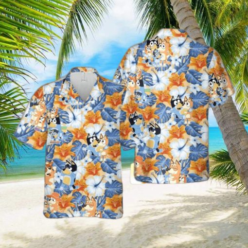 Bluey Beach Cute Aloha Summer Hawaiian Shirt