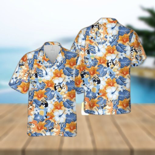 Bluey Beach Cute Aloha Summer Hawaiian Shirt