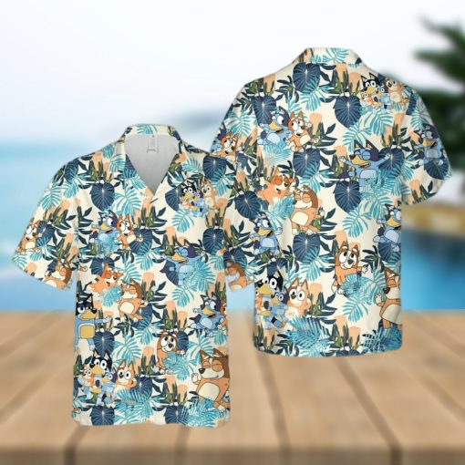 Bluey Beach Hawaii Shirts  Summer Hawaiian Shirt