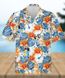 Bluey Cute Aloha Hawaiian Shirt  Bluey Family Hawaiian 3D Shirt