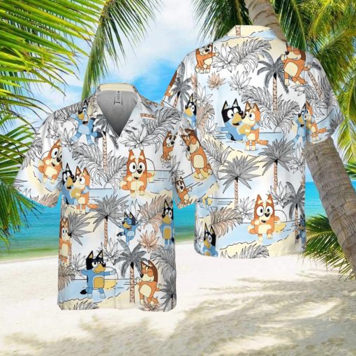 Bluey Dad And Mom Hawaiian Shirt For Family