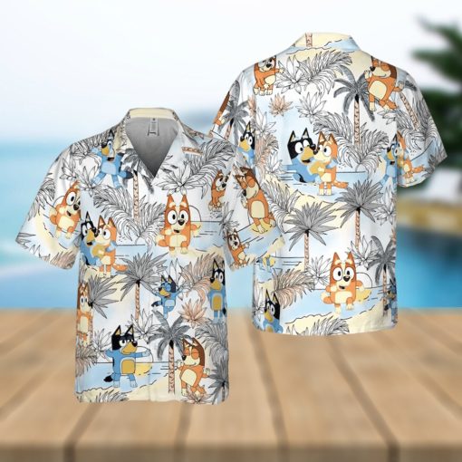 Bluey Dad And Mom Hawaiian Shirt For Family