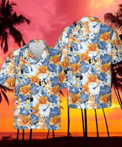 Bluey Family Beach Summer Hawaiian Shirt