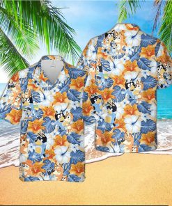 Bluey Family Beach Summer Hawaiian Shirt