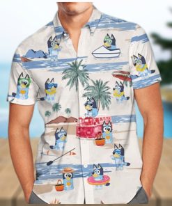 Bluey Family Hawaiian Shirt Summer Beach Shirt