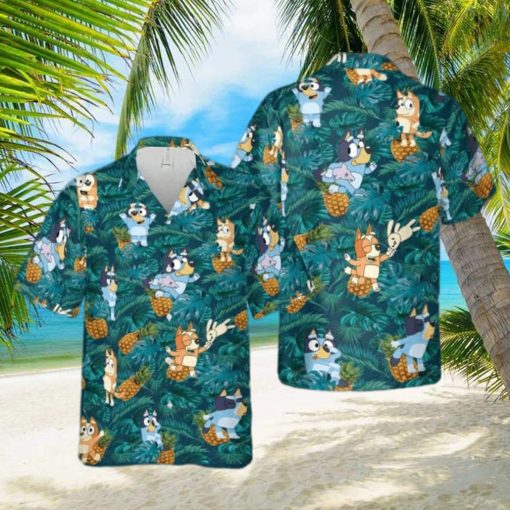 Bluey Funny Summer Vacation Beach Hawaiian Shirt