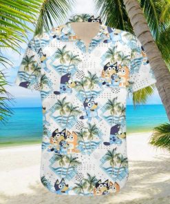 Bluey Hawaiian Dad Life Family Shirt