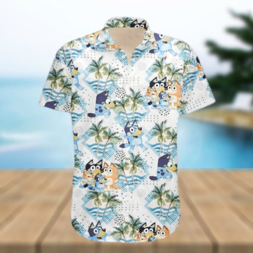 Bluey Hawaiian Dad Life Family Shirt