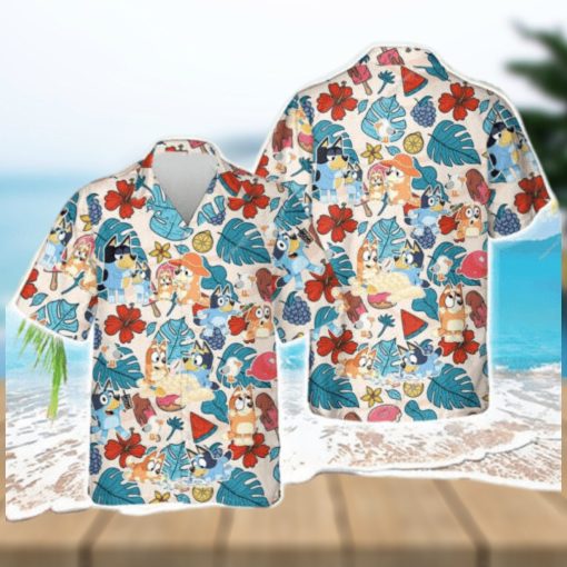 Bluey Hawaiian Shirt  Bluey Hawaiian Dad Life Family Shirt  Fathers  Gift Shirt