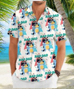 Bluey Hawaiian Shirt Bluey Shirt Bluey Dad Button Shirt Rad Dad Bluey Shirt