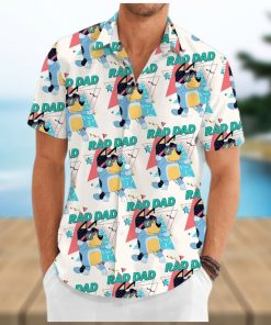 Bluey Hawaiian Shirt Bluey Shirt Bluey Dad Button Shirt Rad Dad Bluey Shirt