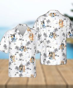 Bluey Hawaiian Shirt Characters Birthday Party Dad Family Shirt Fan Gifts