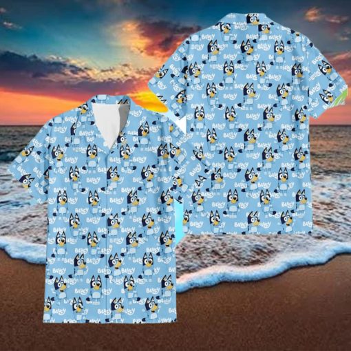 Bluey Hawaiian Shirt Mens Bluey Bandit Hawaiian Shirt