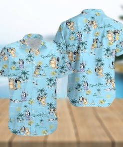 Bluey N Bingo Summer Beach Hawaiian Shirt