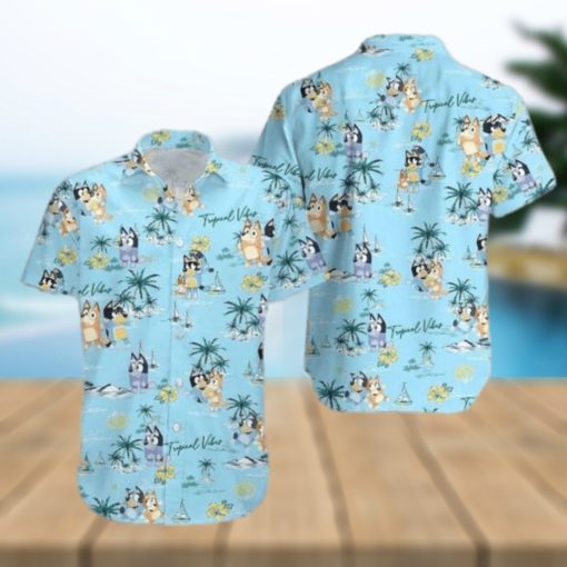 Bluey N Bingo Summer Beach Hawaiian Shirt