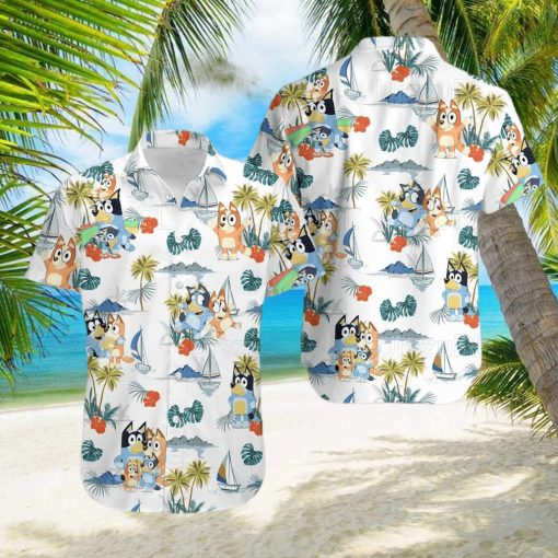 Bluey Shirt Blue Heeler Dog Hawaiian Shirt Summer Gift For Men And Women