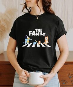 Bluey family Abbey Road this way cartoon shirt