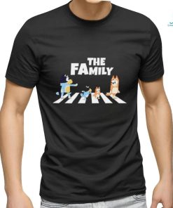 Bluey family Abbey Road this way cartoon shirt