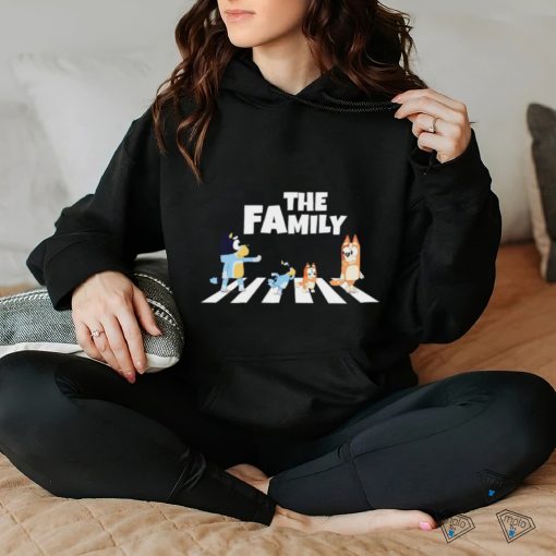 Bluey family Abbey Road this way cartoon shirt