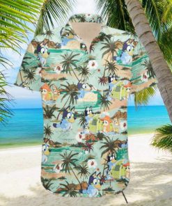 Bluey’s Family Goes To The Beach Hawaiian Shirt