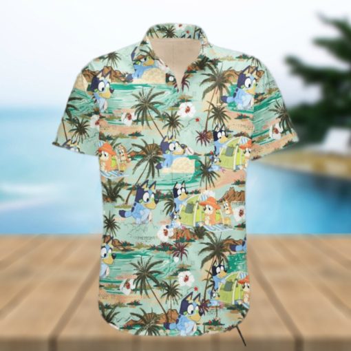 Bluey’s Family Goes To The Beach Hawaiian Shirt