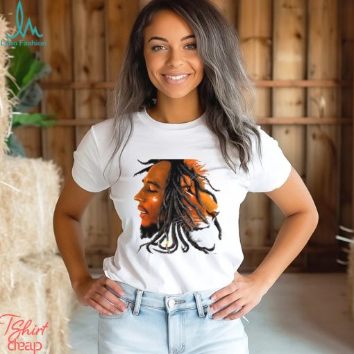 Bob Marley Lion Face T Shirt For Mens