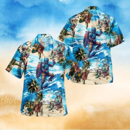 Boba Fett Star Wars Surfing Hawaiian Shirt