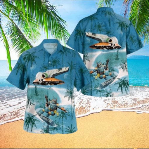 Boba Fett The Mandalorian Surfing Hawaiian Shirt