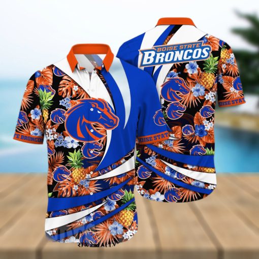 Boise State Broncos NCAA Flower Full Print Unisex Hawaiian Shirt