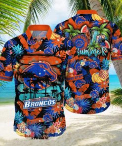 Boise State Broncos NCAA Flower Full Printing Unisex Hawaiian Shirt