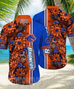 Boise State Broncos NCAA Flower Tropical All Over Print Classic Hawaiian Shirt