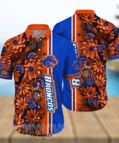 Boise State Broncos NCAA Flower Tropical All Over Print Classic Hawaiian Shirt