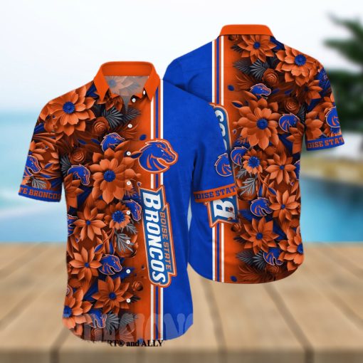 Boise State Broncos NCAA Flower Tropical All Over Print Classic Hawaiian Shirt