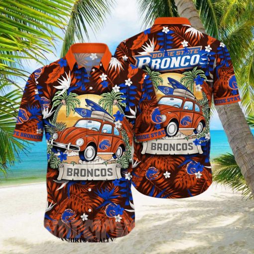 Boise State Broncos NCAA Flower Unisex All Over Printed Hawaiian Shirt