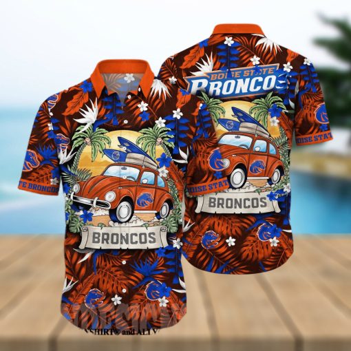 Boise State Broncos NCAA Flower Unisex All Over Printed Hawaiian Shirt