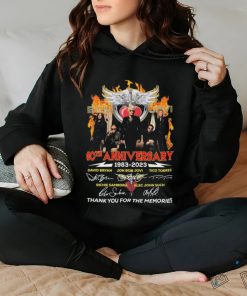 Bon Jovi Hard Rock 1983 2023 40th Anniversary Thank You For The Memories Signatures Shirt