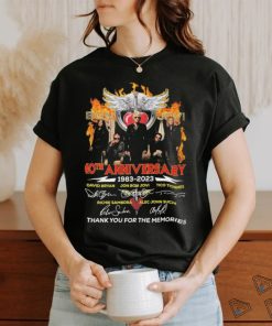 Bon Jovi Hard Rock 1983 2023 40th Anniversary Thank You For The Memories Signatures Shirt