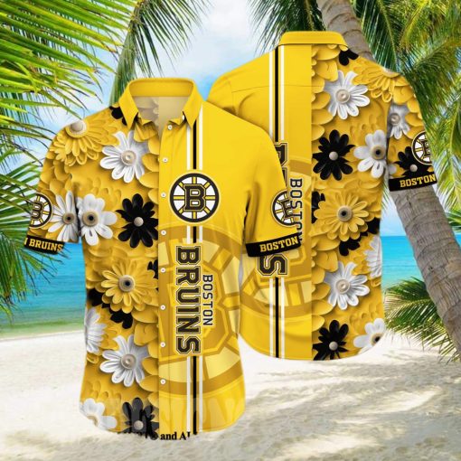 Boston Bruins NHL Floral Full Printed Classic Hawaiian Shirt