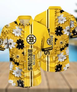 Boston Bruins NHL Floral Full Printed Classic Hawaiian Shirt