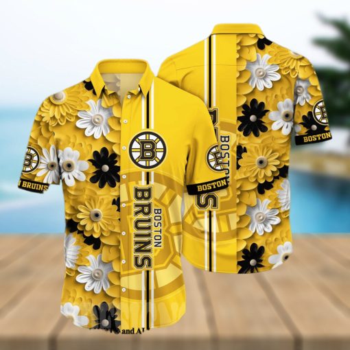 Boston Bruins NHL Floral Full Printed Classic Hawaiian Shirt