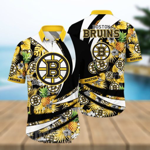 Boston Bruins NHL Flower Classic Full Print Hawaiian Shirt